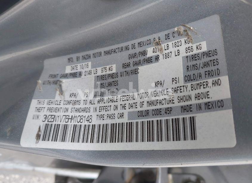 Photo 9 of 2017 Mazda Mazda3 TOURING (VIN 3MZBN1V76HM108148)