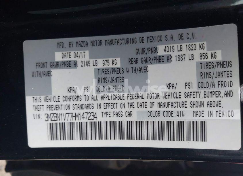 Photo 9 of 2017 Mazda Mazda3 TOURING (VIN 3MZBN1V77HM147234)