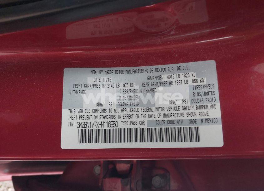 Photo 9 of 2017 Mazda Mazda3 TOURING (VIN 3MZBN1V7XHM116950)