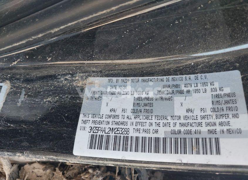 Photo 9 of 2021 Mazda Mazda3 2.5 S (VIN 3MZBPAAL2MM253288)