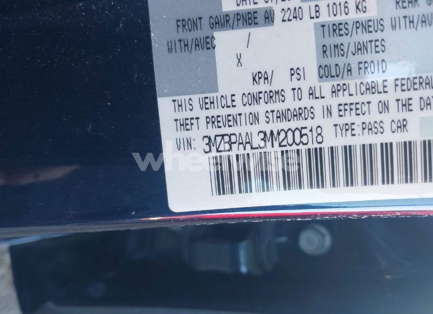 Photo 9 of 2021 Mazda Mazda3 2.5 S (VIN 3MZBPAAL3MM200518)