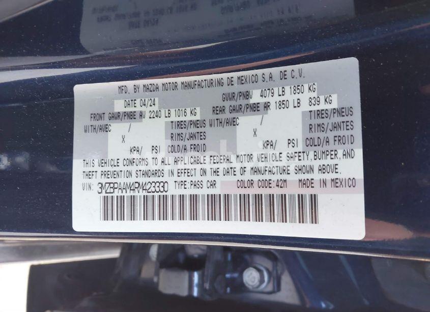 Photo 9 of 2024 Mazda Mazda3 2.5 S (VIN 3MZBPAAM4RM423330)