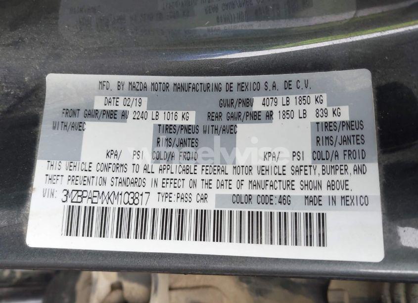 Photo 9 of 2019 Mazda Mazda3 PREMIUM PACKAGE (VIN 3MZBPAEMXKM103817)