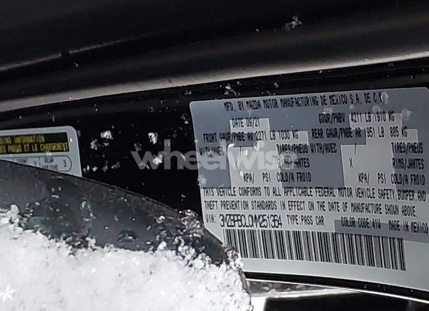 Photo 9 of 2021 Mazda Mazda3 PREFERRED (VIN 3MZBPBCL0MM251364)