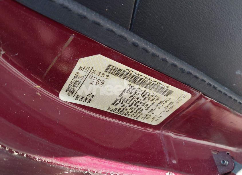 Photo 9 of 1999 Nissan Sentra GXE/XE (VIN 3N1AB41D0XL107458)