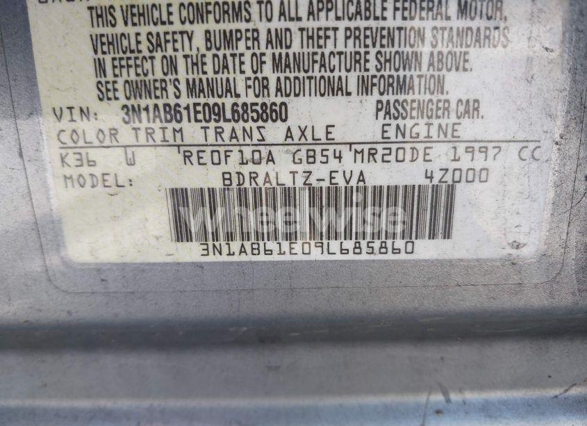 Photo 9 of 2009 Nissan Sentra 2.0S (VIN 3N1AB61E09L685860)