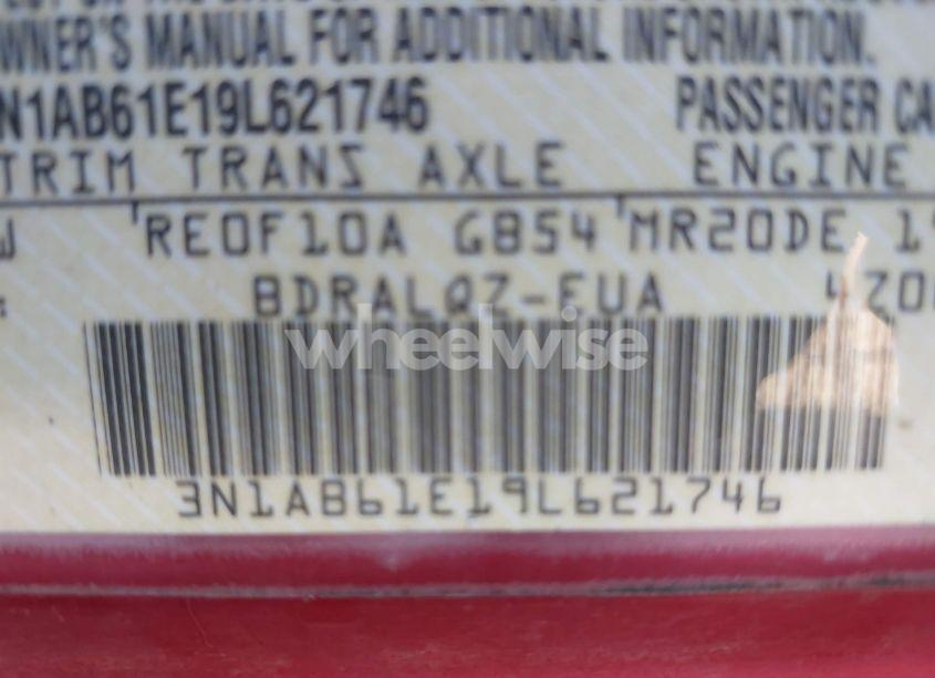 Photo 9 of 2009 Nissan Sentra 2.0 (VIN 3N1AB61E19L621746)