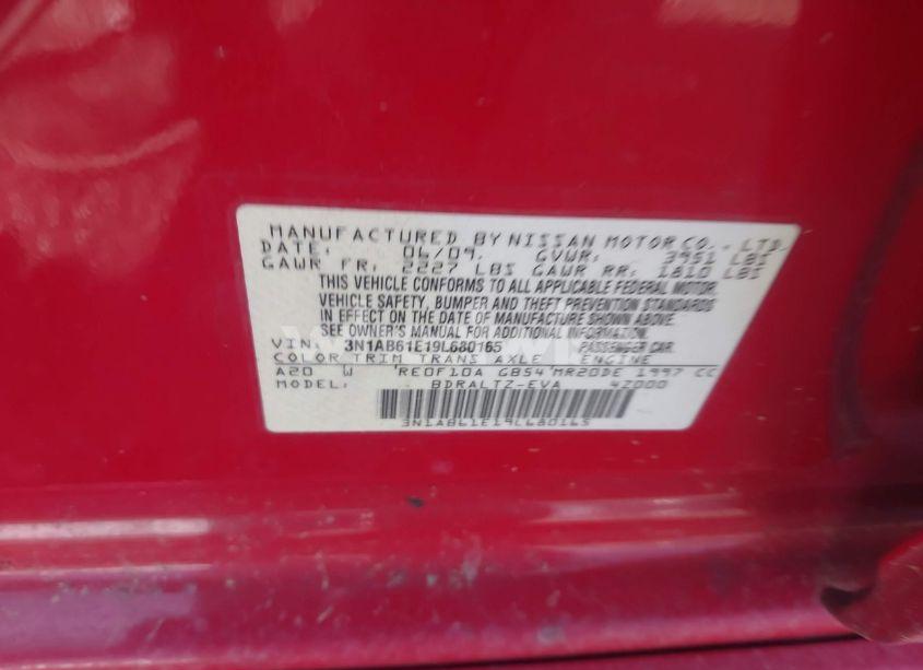 Photo 9 of 2009 Nissan Sentra 2.0SR (VIN 3N1AB61E19L680165)