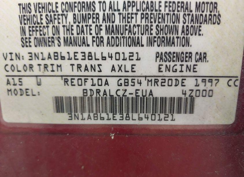 Photo 9 of 2008 Nissan Sentra 2.0 (VIN 3N1AB61E38L640121)