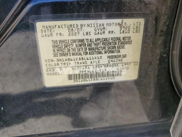 Photo 4 of 2008 NISSAN SENTRA 2.0 (VIN 3N1AB61E88L611410)