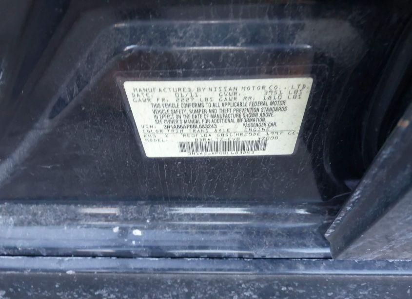 Photo 9 of 2011 Nissan Sentra 2.0SR (VIN 3N1AB6AP0BL683243)