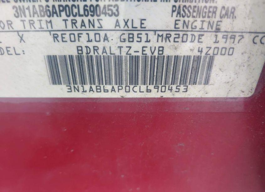 Photo 9 of 2012 Nissan Sentra 2.0 S (VIN 3N1AB6AP0CL690453)