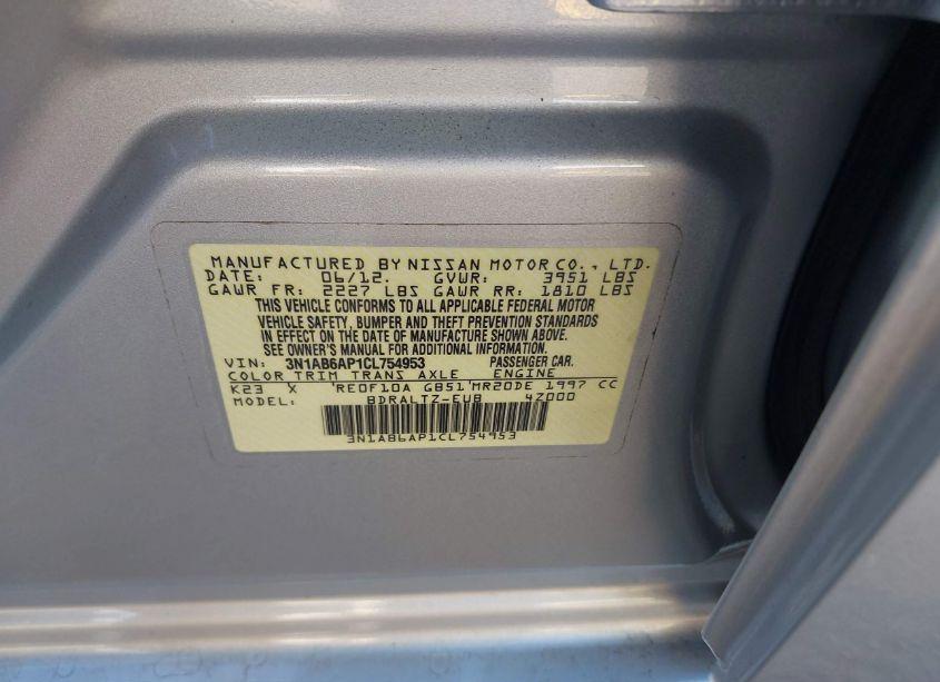 Photo 9 of 2012 Nissan Sentra 2.0 SR (VIN 3N1AB6AP1CL754953)