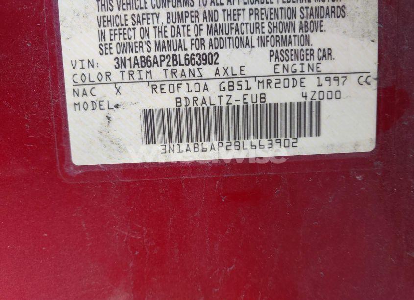 Photo 9 of 2011 Nissan Sentra 2.0S (VIN 3N1AB6AP2BL663902)