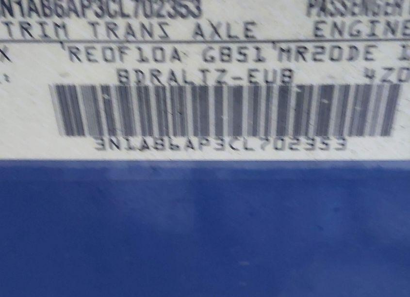 Photo 9 of 2012 Nissan Sentra 2.0 SR (VIN 3N1AB6AP3CL702353)