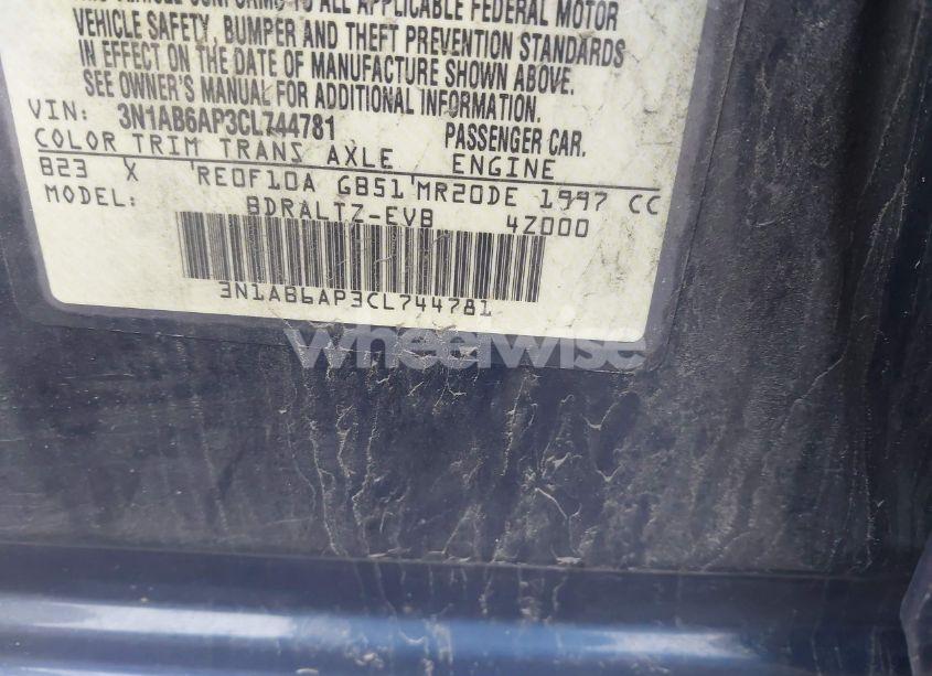 Photo 9 of 2012 Nissan Sentra 2.0 S (VIN 3N1AB6AP3CL744781)