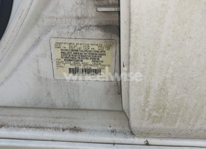 Photo 9 of 2012 Nissan Sentra 2.0 SR (VIN 3N1AB6AP7CL697738)