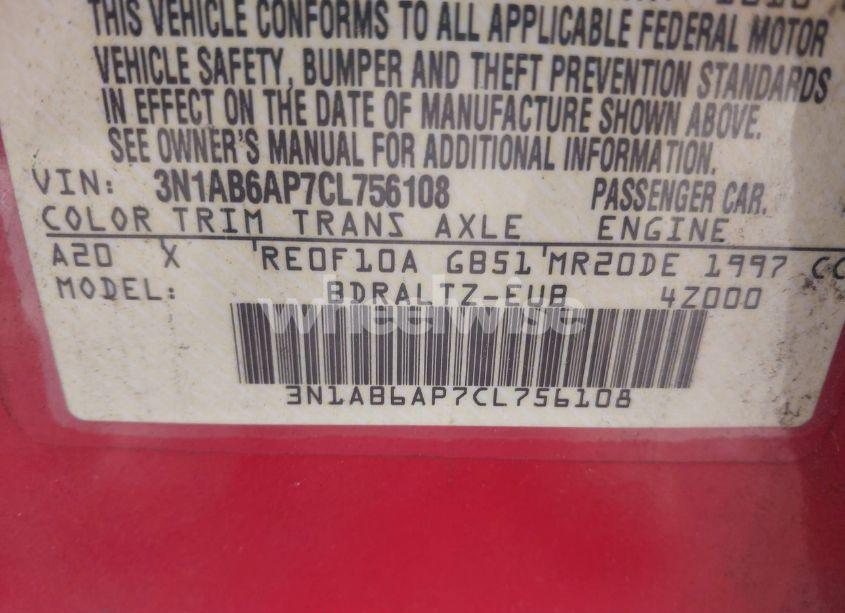 Photo 9 of 2012 Nissan Sentra 2.0 SR (VIN 3N1AB6AP7CL756108)