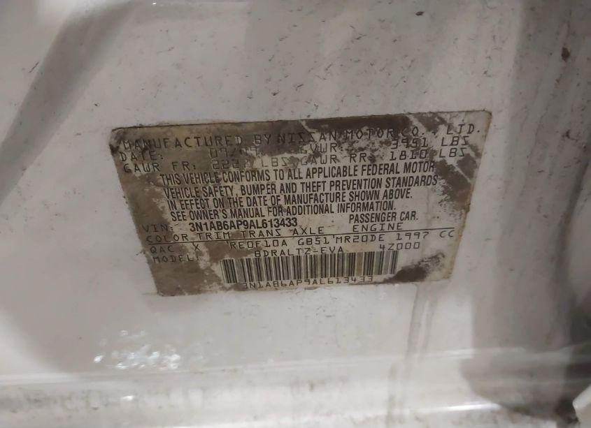 Photo 9 of 2010 Nissan Sentra 2.0SR (VIN 3N1AB6AP9AL613433)