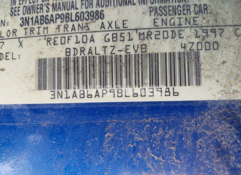 Photo 9 of 2011 Nissan Sentra 2.0SR (VIN 3N1AB6AP9BL603986)