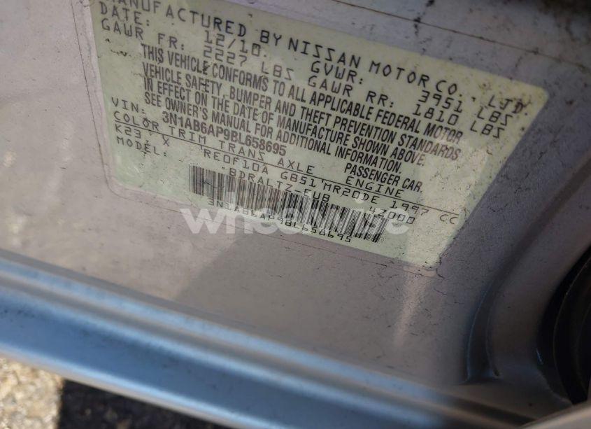 Photo 9 of 2011 Nissan Sentra 2.0S (VIN 3N1AB6AP9BL658695)