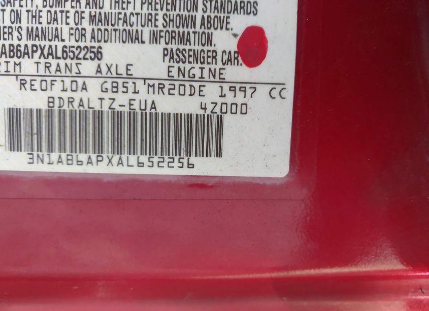 Photo 9 of 2010 Nissan Sentra 2.0S (VIN 3N1AB6APXAL652256)