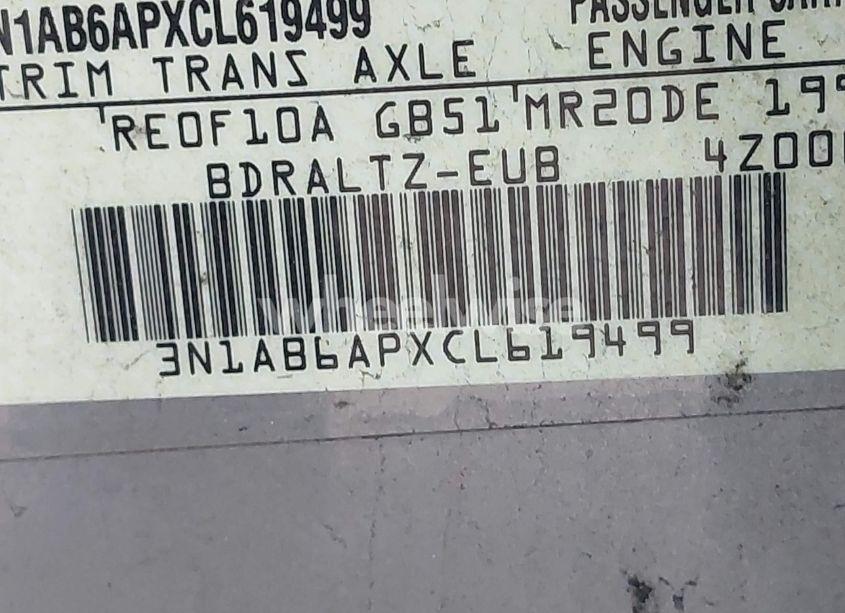 Photo 9 of 2012 Nissan Sentra 2.0 S (VIN 3N1AB6APXCL619499)