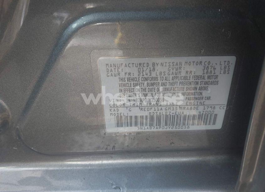Photo 9 of 2018 Nissan Sentra S (VIN 3N1AB7AP0JY250058)