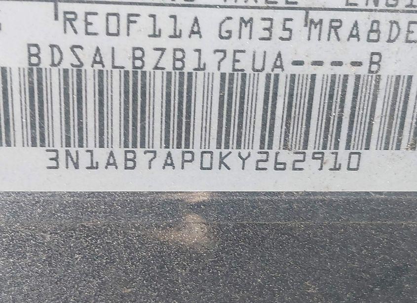 Photo 9 of 2019 Nissan Sentra S (VIN 3N1AB7AP0KY262910)