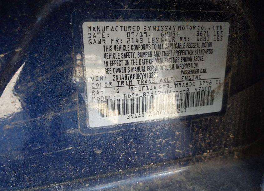 Photo 9 of 2019 Nissan Sentra S (VIN 3N1AB7AP0KY413261)