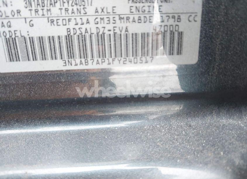 Photo 9 of 2015 Nissan Sentra SV (VIN 3N1AB7AP1FY240517)