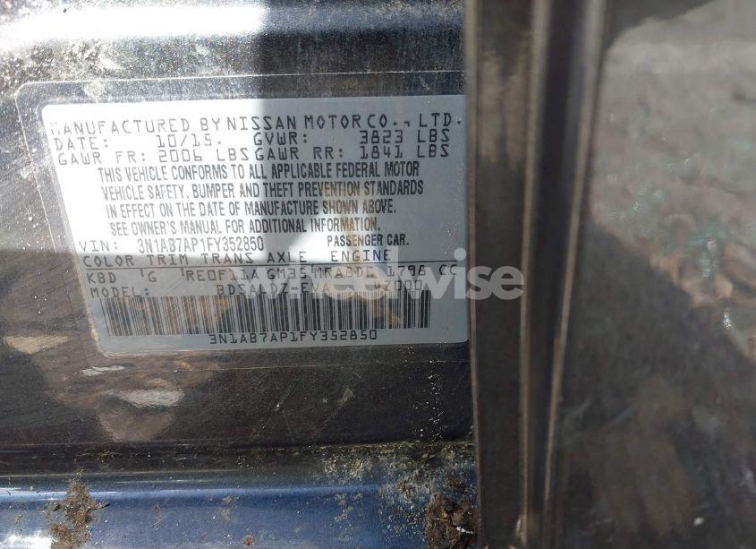 Photo 9 of 2015 Nissan Sentra SV (VIN 3N1AB7AP1FY352850)