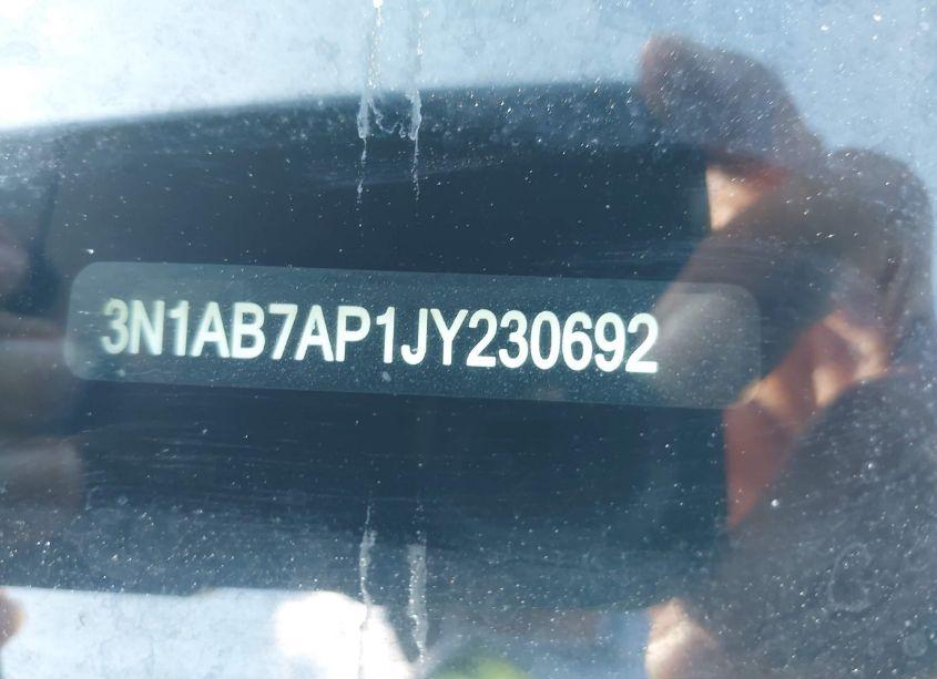Photo 9 of 2018 Nissan Sentra S (VIN 3N1AB7AP1JY230692)