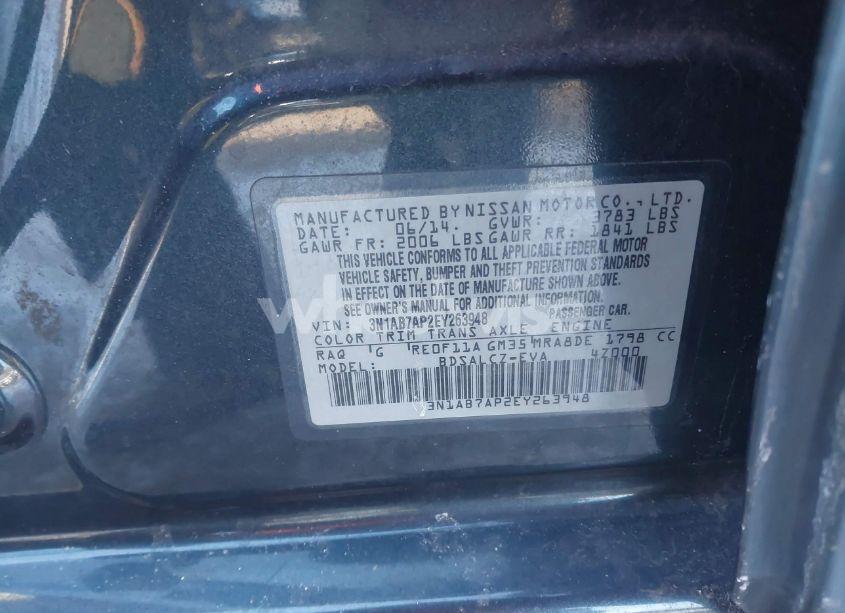 Photo 9 of 2014 Nissan Sentra S (VIN 3N1AB7AP2EY263948)