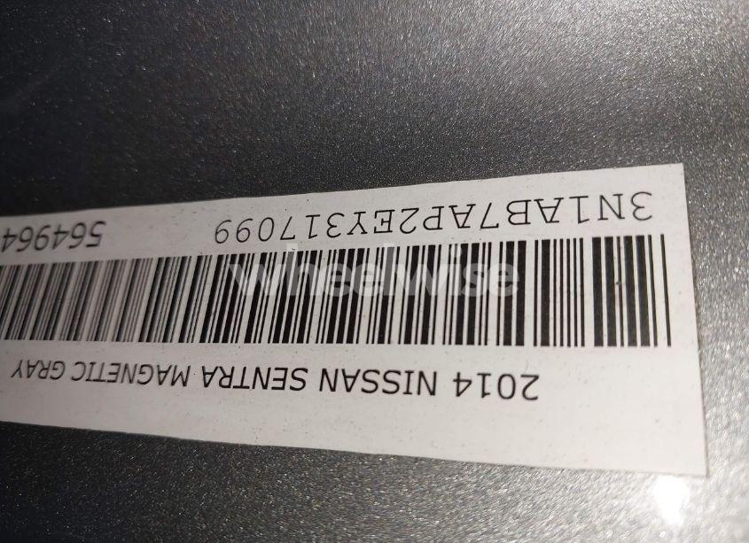 Photo 9 of 2014 Nissan Sentra SV (VIN 3N1AB7AP2EY317099)