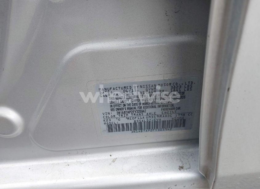 Photo 9 of 2015 Nissan Sentra SV (VIN 3N1AB7AP2FY305942)