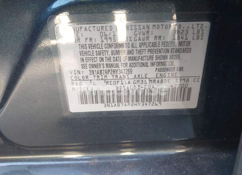 Photo 9 of 2017 Nissan Sentra SV (VIN 3N1AB7AP2HY347269)