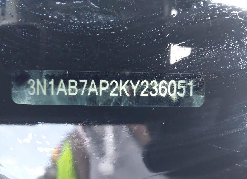 Photo 9 of 2019 Nissan Sentra S (VIN 3N1AB7AP2KY236051)