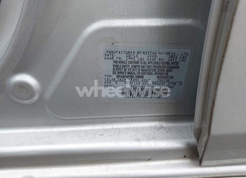 Photo 9 of 2013 Nissan Sentra SR (VIN 3N1AB7AP3DL789906)