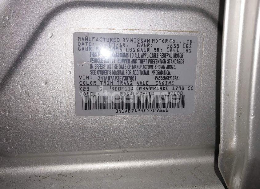 Photo 9 of 2014 Nissan Sentra SR (VIN 3N1AB7AP3EY307861)