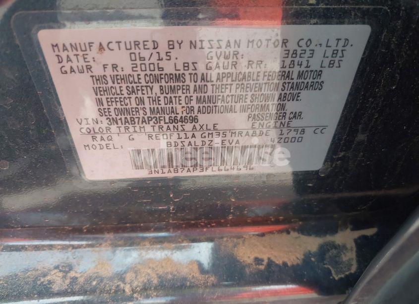 Photo 9 of 2015 Nissan Sentra SV (VIN 3N1AB7AP3FL664696)