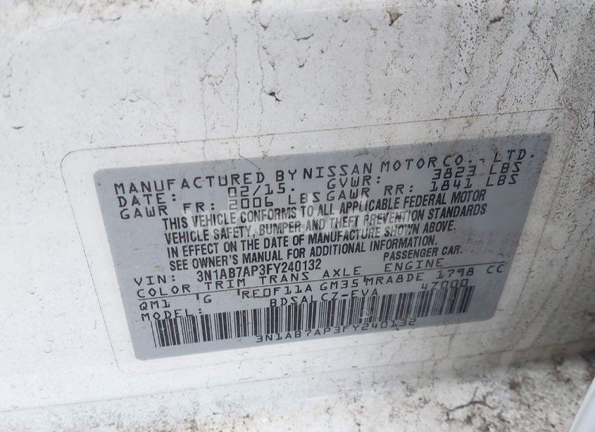 Photo 9 of 2015 Nissan Sentra S (VIN 3N1AB7AP3FY240132)