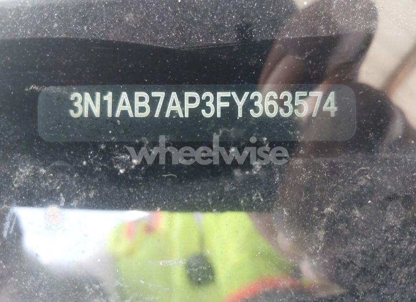 Photo 9 of 2015 Nissan Sentra S (VIN 3N1AB7AP3FY363574)