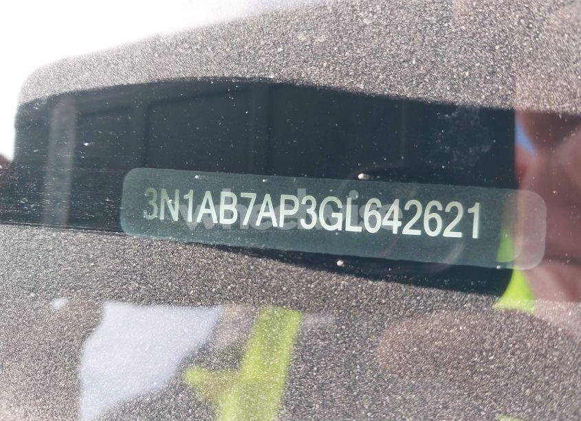 Photo 9 of 2016 Nissan Sentra FE+ S/S/SL/SR/SV (VIN 3N1AB7AP3GL642621)