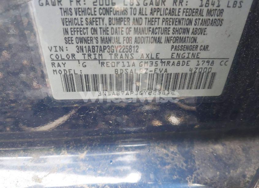 Photo 9 of 2016 Nissan Sentra S (VIN 3N1AB7AP3GY225812)