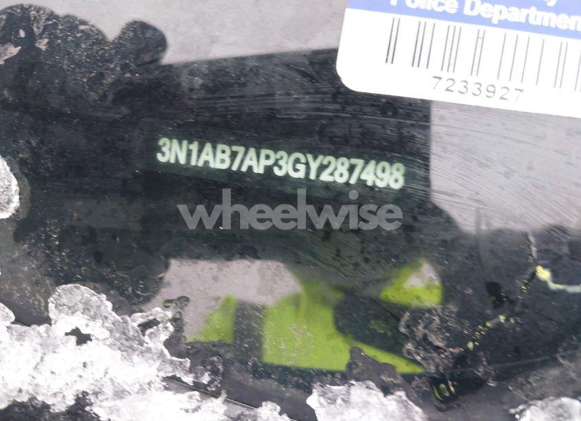 Photo 11 of 2016 Nissan Sentra S (VIN 3N1AB7AP3GY287498)