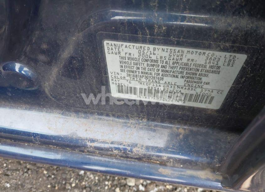 Photo 9 of 2016 Nissan Sentra S (VIN 3N1AB7AP3GY287498)