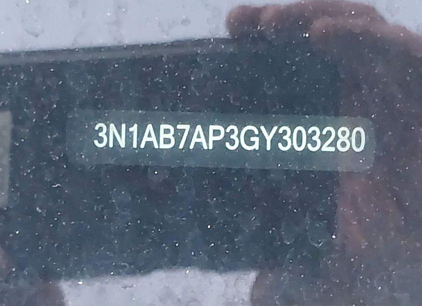 Photo 9 of 2016 Nissan Sentra S (VIN 3N1AB7AP3GY303280)