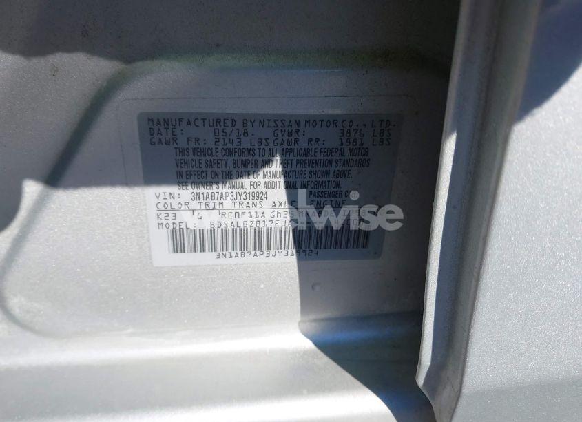 Photo 9 of 2018 Nissan Sentra S (VIN 3N1AB7AP3JY319924)