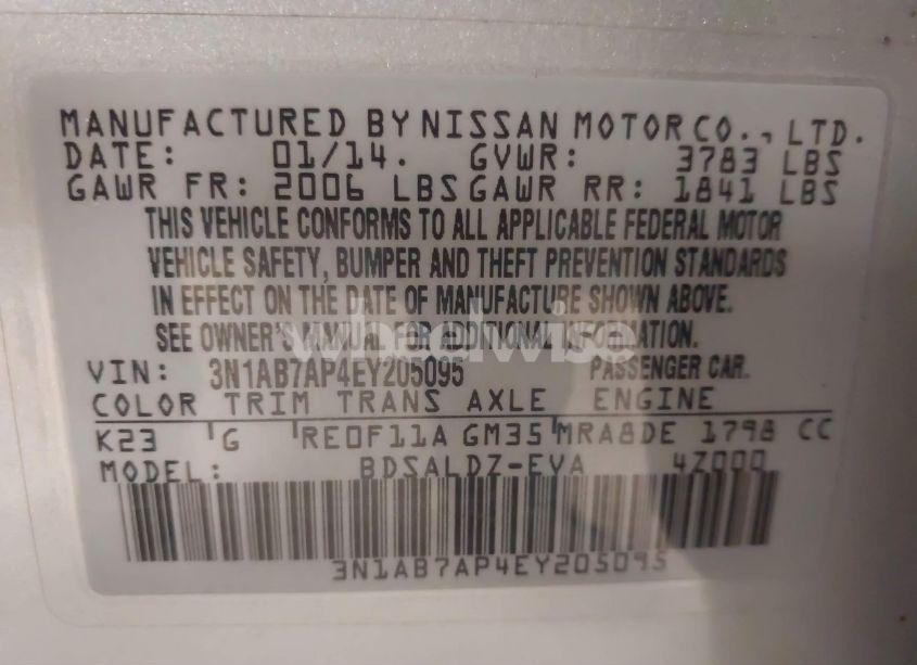 Photo 9 of 2014 Nissan Sentra SV (VIN 3N1AB7AP4EY205095)